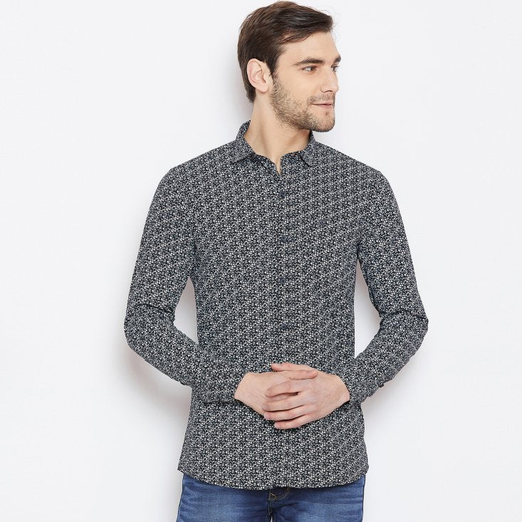 Duke Urban Men Stardust Cotton Full Sleeve Shirt (SD88BPR)
