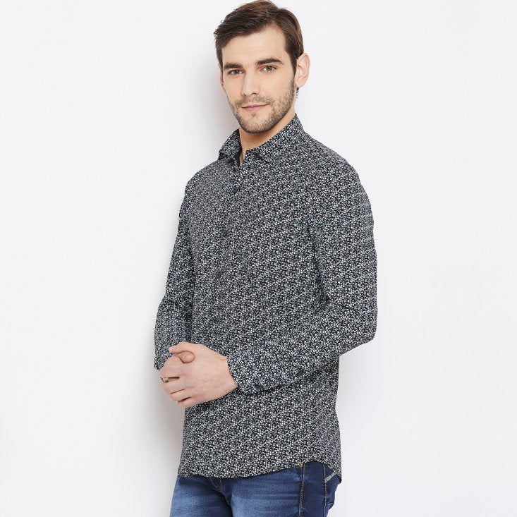 Duke Urban Men Stardust Cotton Full Sleeve Shirt (SD88BPR)