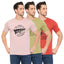 Duke Urban Men Half Sleeve Cotton Pack of 3 T-shirts  (ONSDVP42)