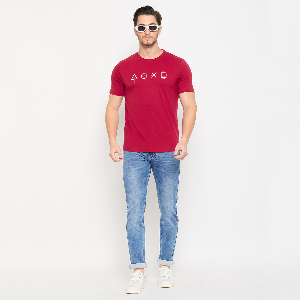 Duke Urban Men Half Sleeve Cotton Pack of 3 T-shirts  (ONSDVP42)