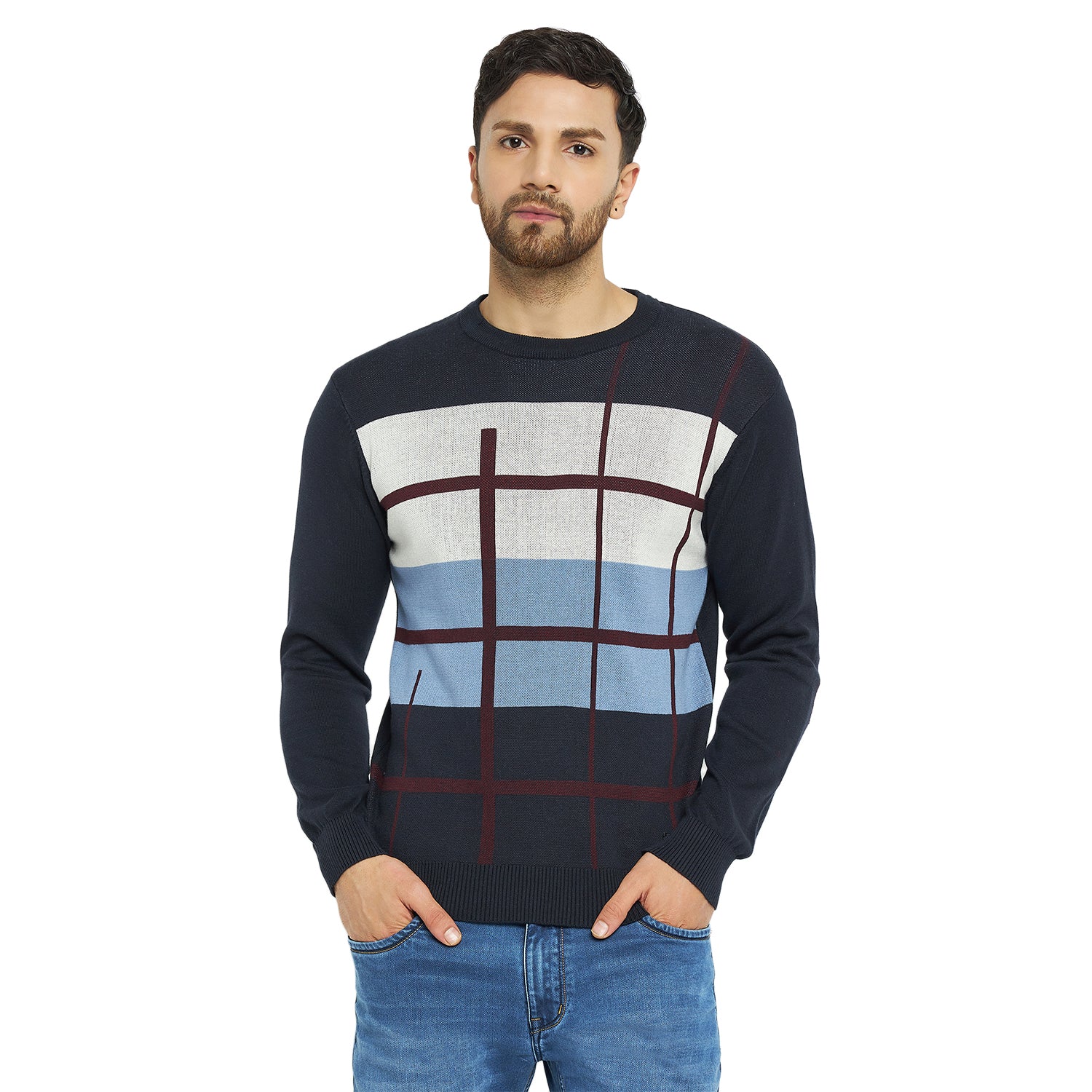 Duke Urban Men Full Sleeve Regular Fit Pullover (SDS2184)