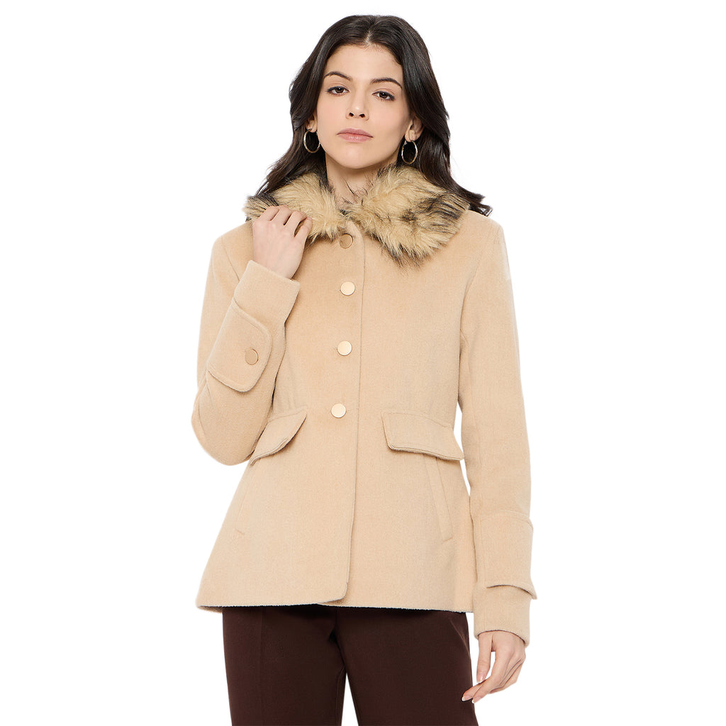 Duke Urban Women Full Sleeve Long Coat (SDZ4177C)