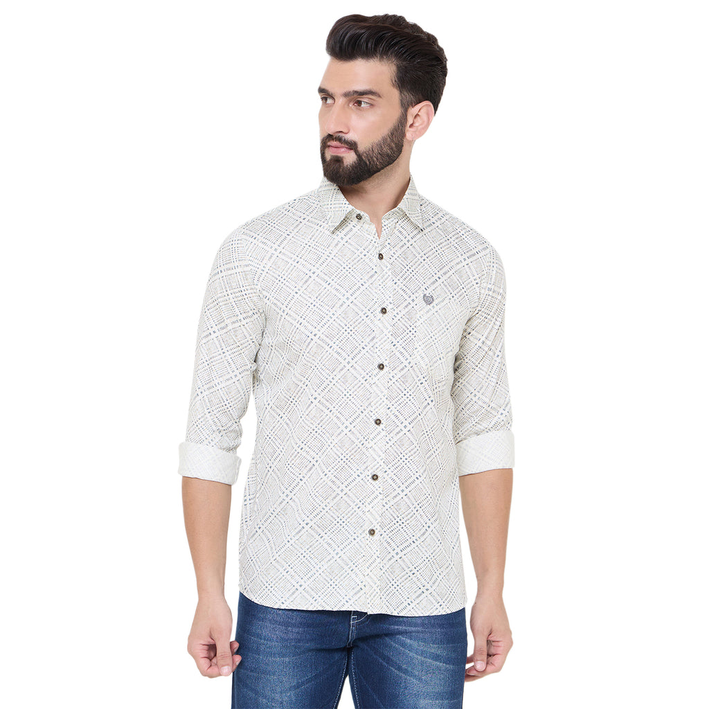 Duke Urban Men Full Sleeve Cotton Shirt (SDO6PRTQ)