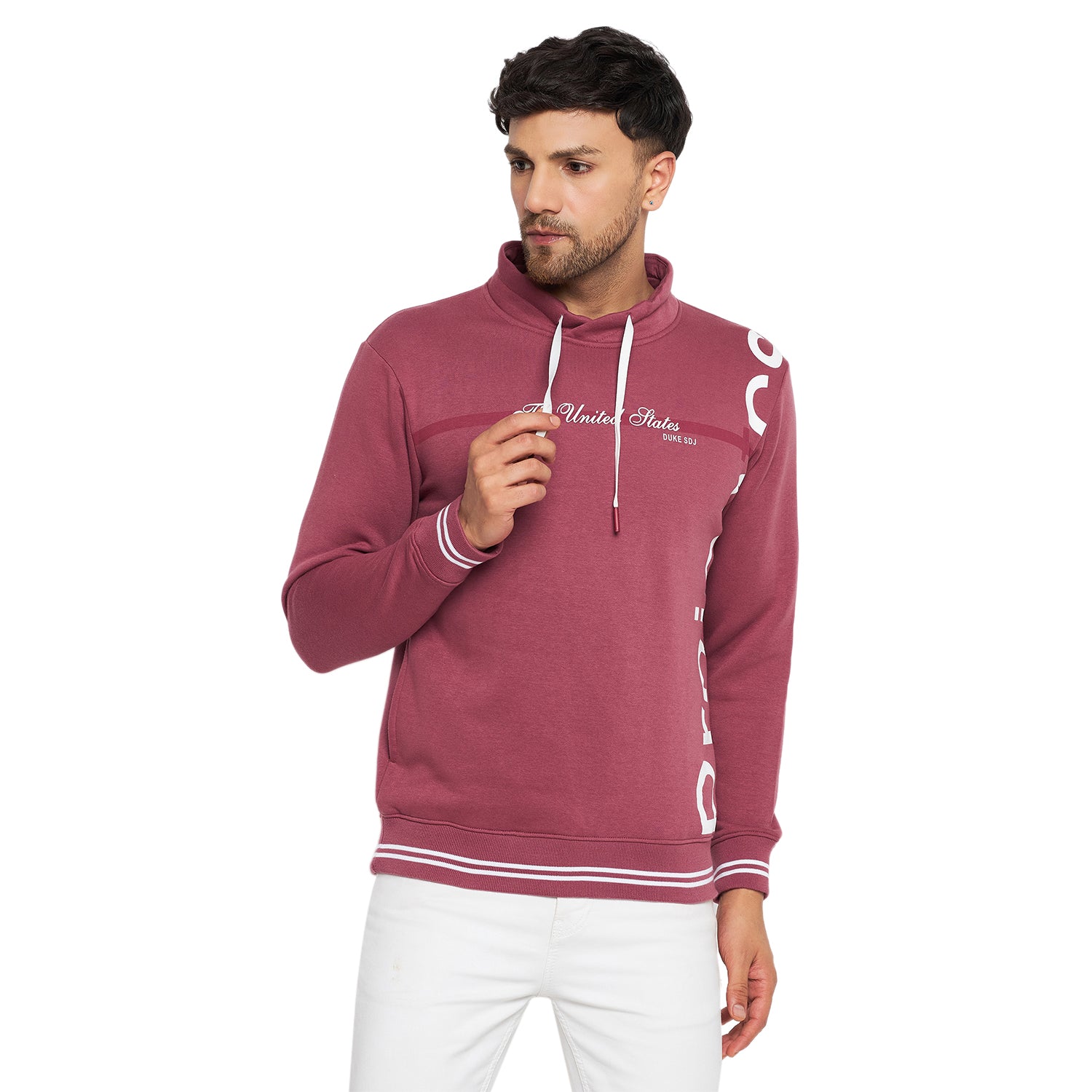 Duke Stardust Men Cowl Neck Sweatshirt LF6153