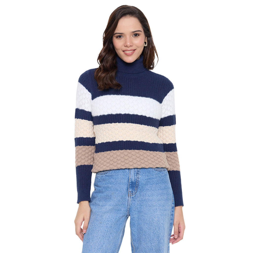 Duke Urban Women Full Sleeve High Neck Pullover (SDS1397)