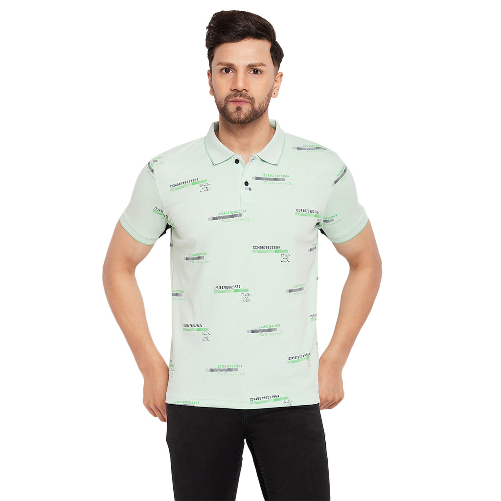 Duke Urban Men Half Sleeve Polo Neck Cotton T-shirt (LF5862)