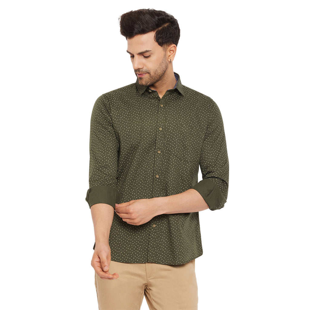 Duke Urban Men Full Sleeve Cotton Shirt (SDO8PRTA)
