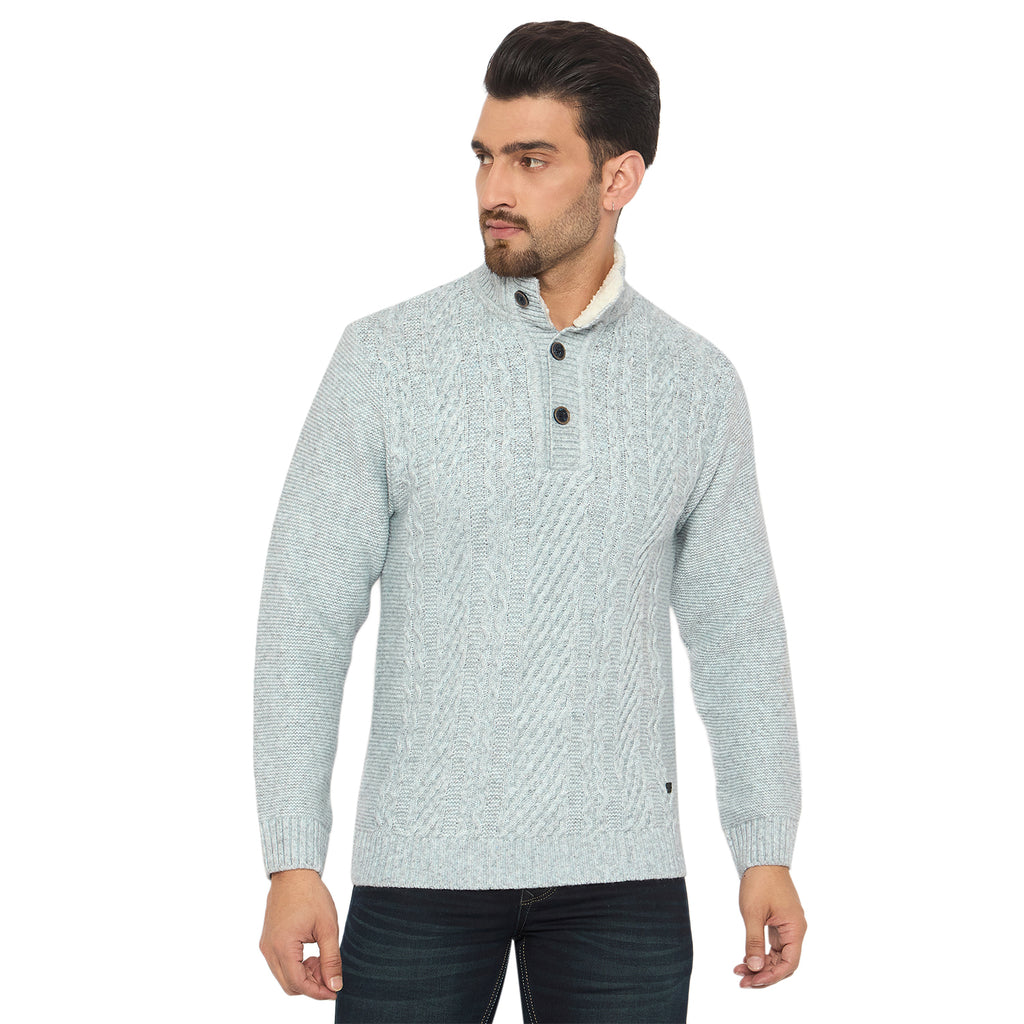 Duke Urban Men Full Sleeve Button Placket Sweater (SDS2242)