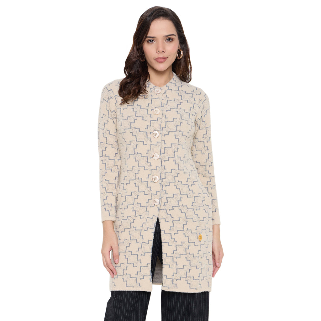 Duke Urban Women Full Sleeve Long Coat Type Sweater (SDS1312)