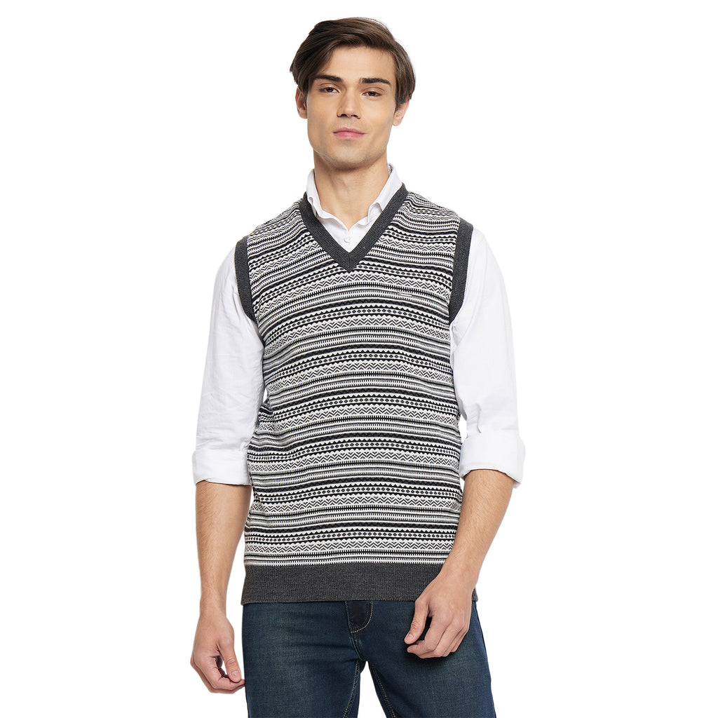 Duke Urban Men Sleeveless V-Neck Reversible Sweater (SDS2167)