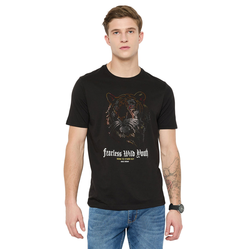 Duke Urban Men Half Sleeve Cotton Tshirt (LF7218)