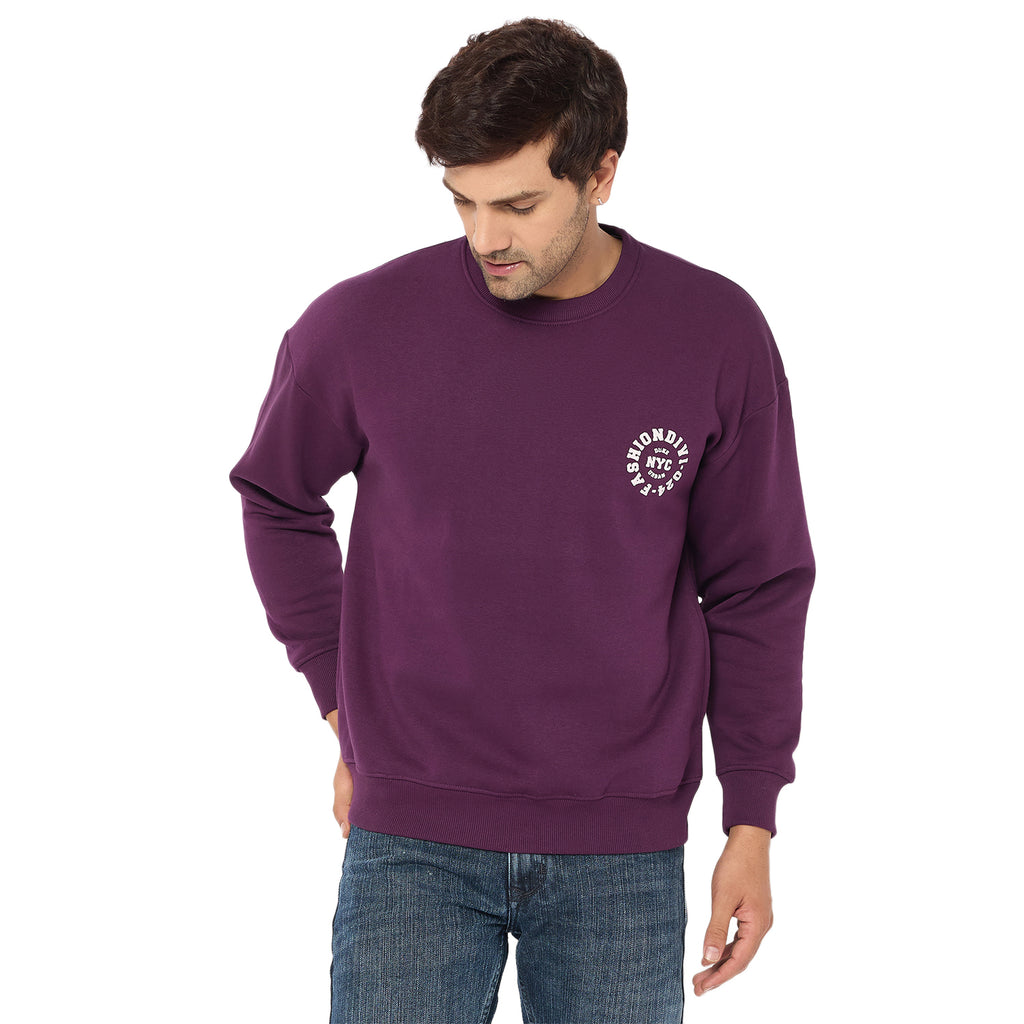 Duke Urban Men Solid Sweatshirt (LF6453)