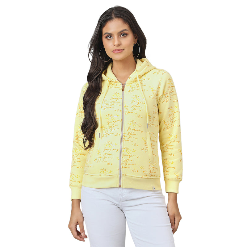 Duke Urban Women Smart fit Hooded Full Zip Sweatshirt (LFX966)