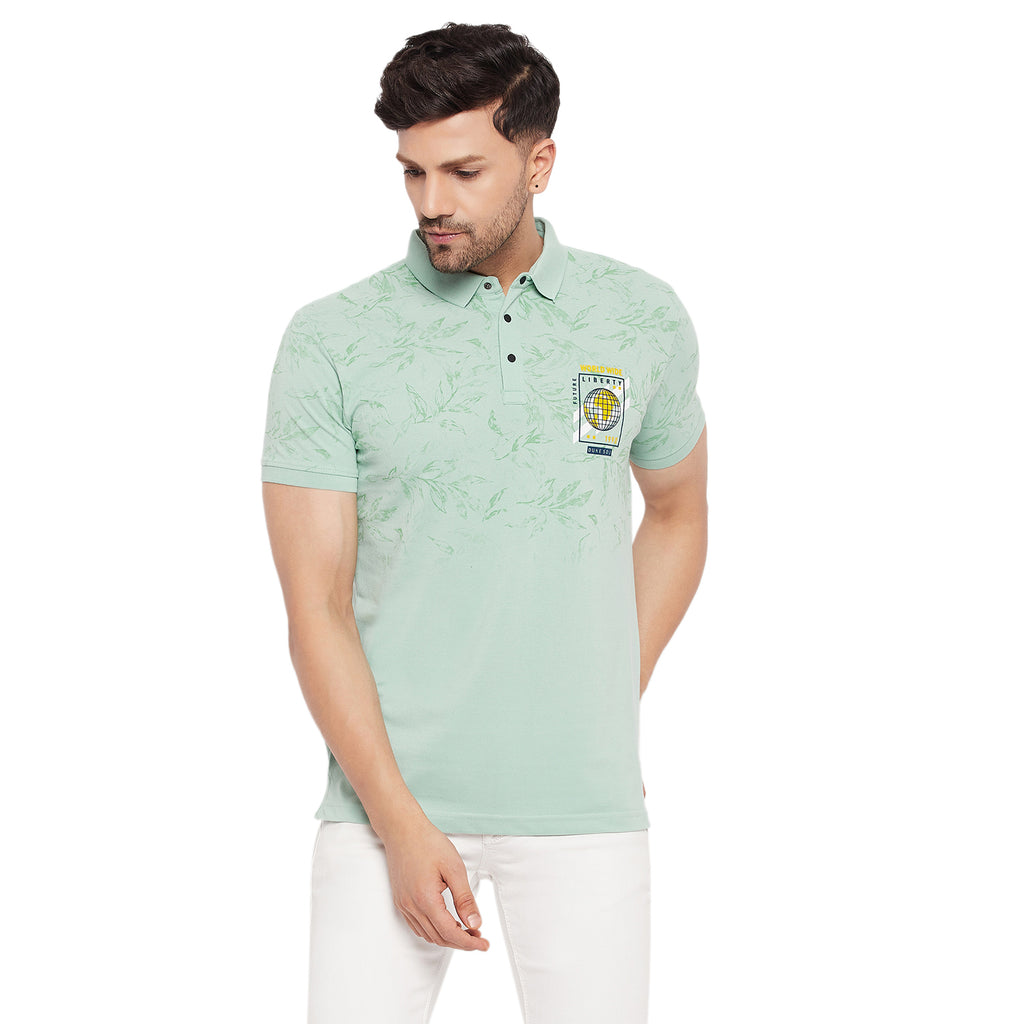 Duke Urban Men Polo Neck Half Sleeve Cotton T-shirt (LF5798)