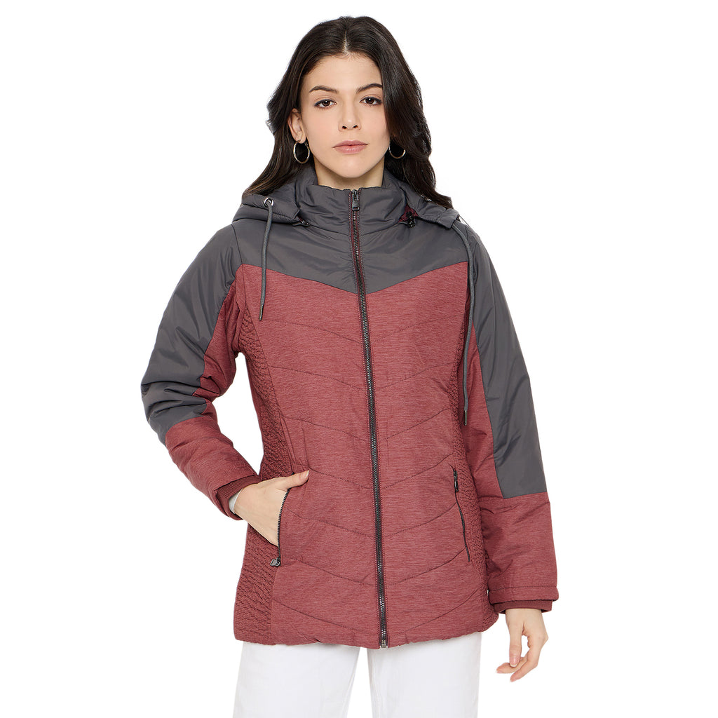 Duke Urban Women Full Sleeve Quilted Jacket (SDZ4064)