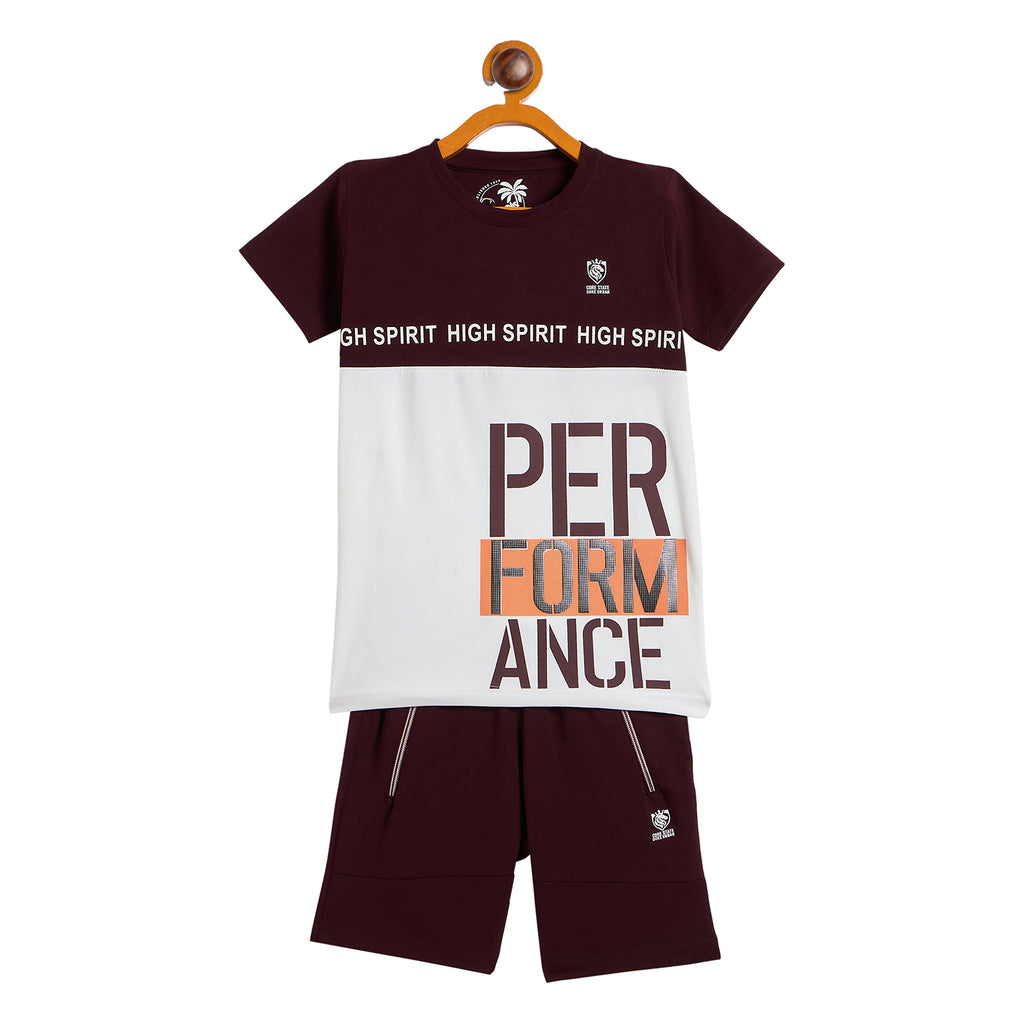 Duke Urban Boys Half Sleeve Tshirt & Bermuda Set (LF6042)