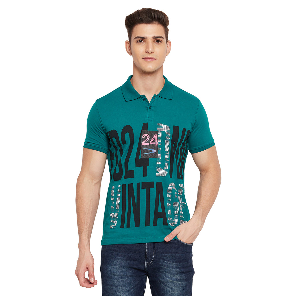 Duke Urban Men Half Sleeve Polo Neck T-Shirt (LQ2423)