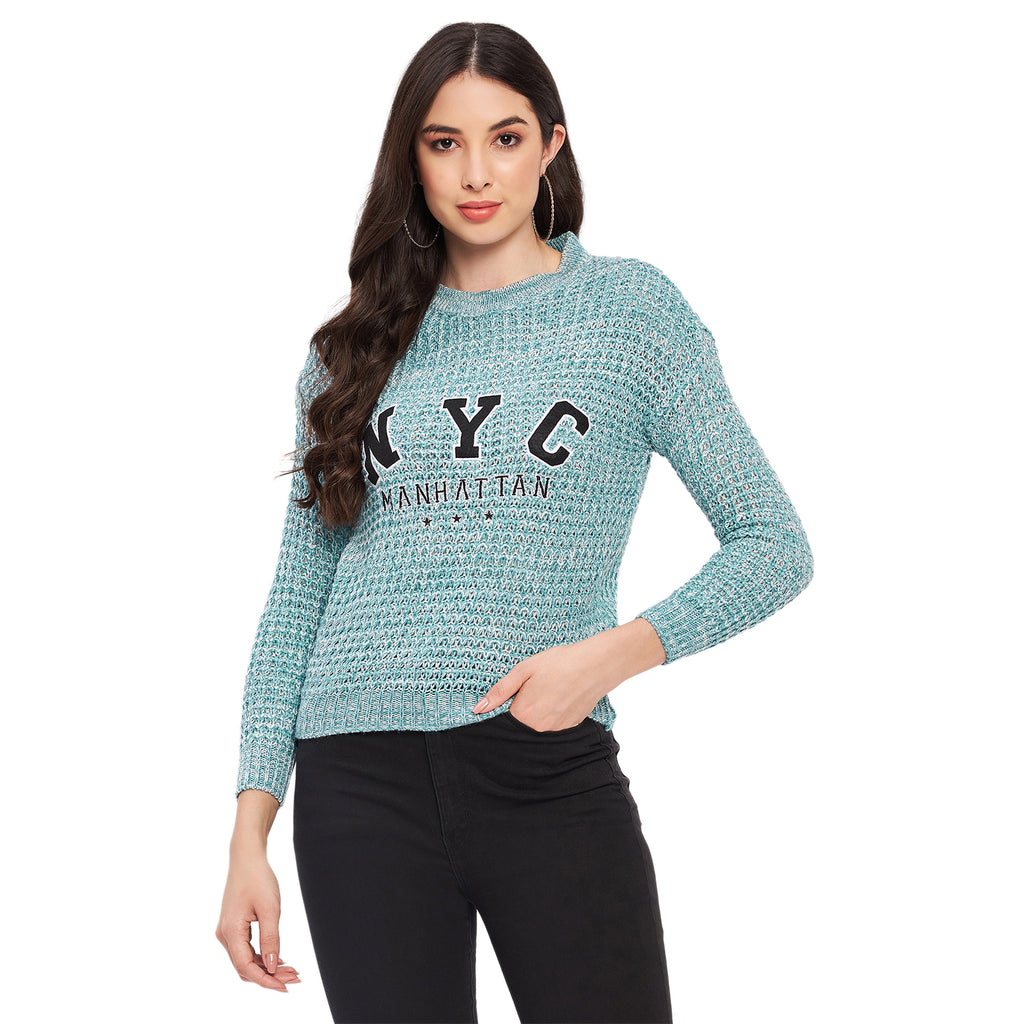 Duke Urban Women Full Sleeve Self Design Sweater (SDS1001)