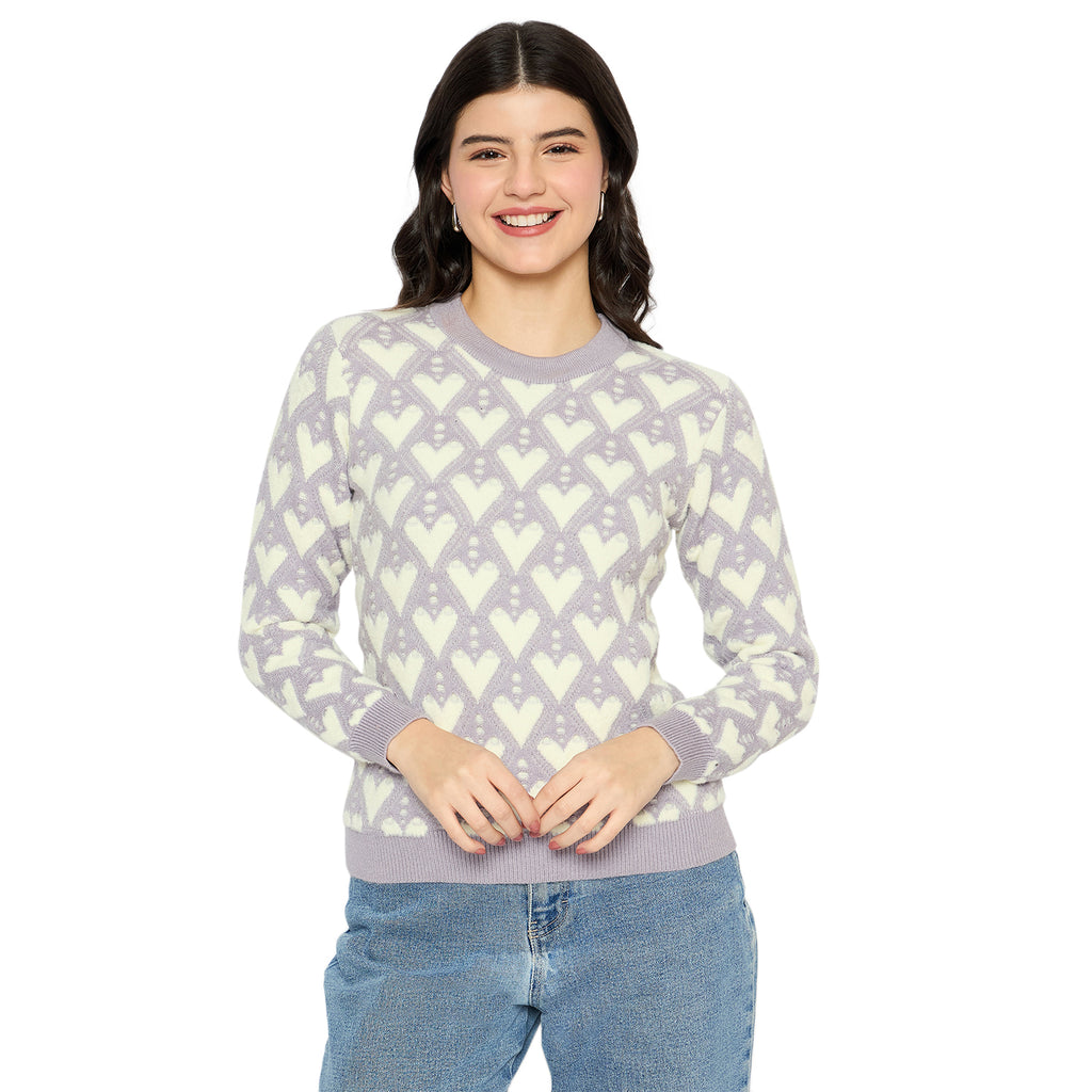 Duke Urban Women Full Sleeve Round Neck Pullover (SDS1395)