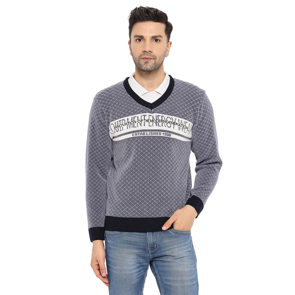 Duke Urban Men Full Sleeve V Neck Pullover (SDS2139)