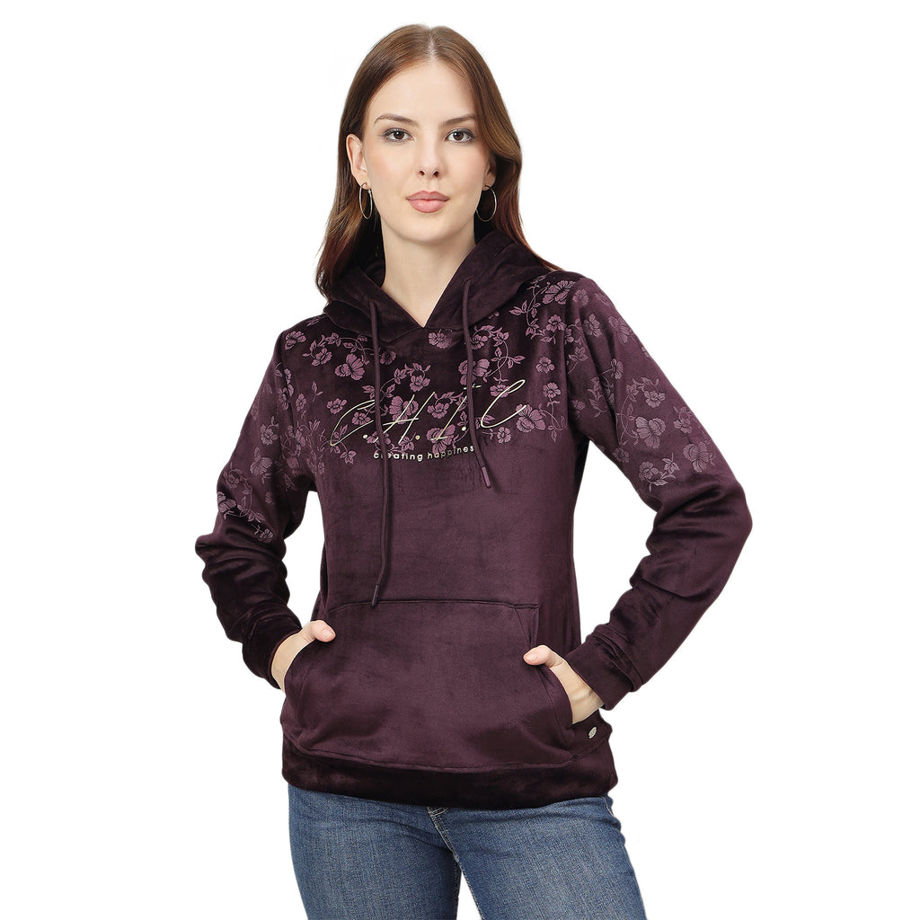 Duke Urban Women Hooded Regular Sweatshirt (LFX971)