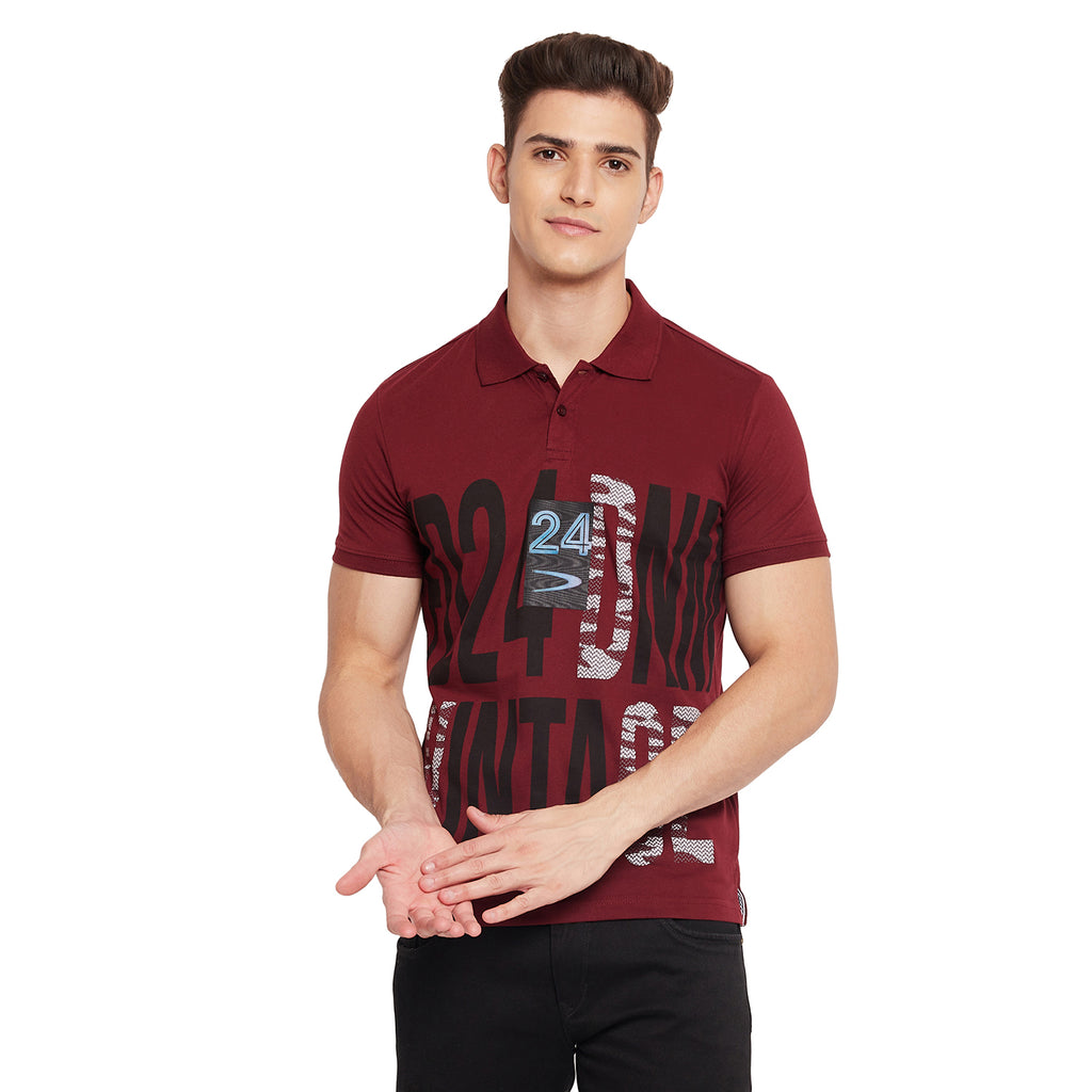 Duke Urban Men Half Sleeve Polo Neck T-Shirt (LQ2423)
