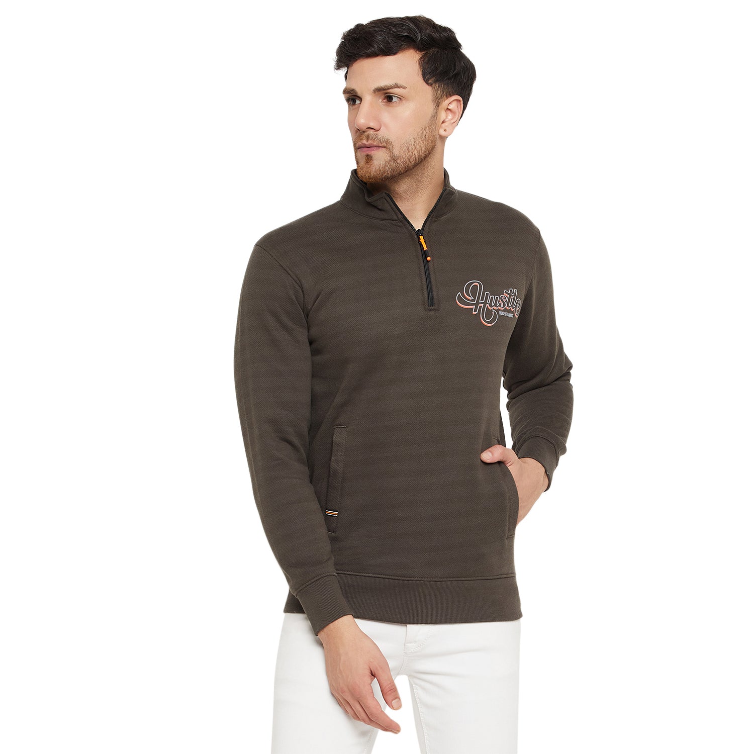 Duke Urban Men Half Zip Sweatshirt (LF6332) - Main Image