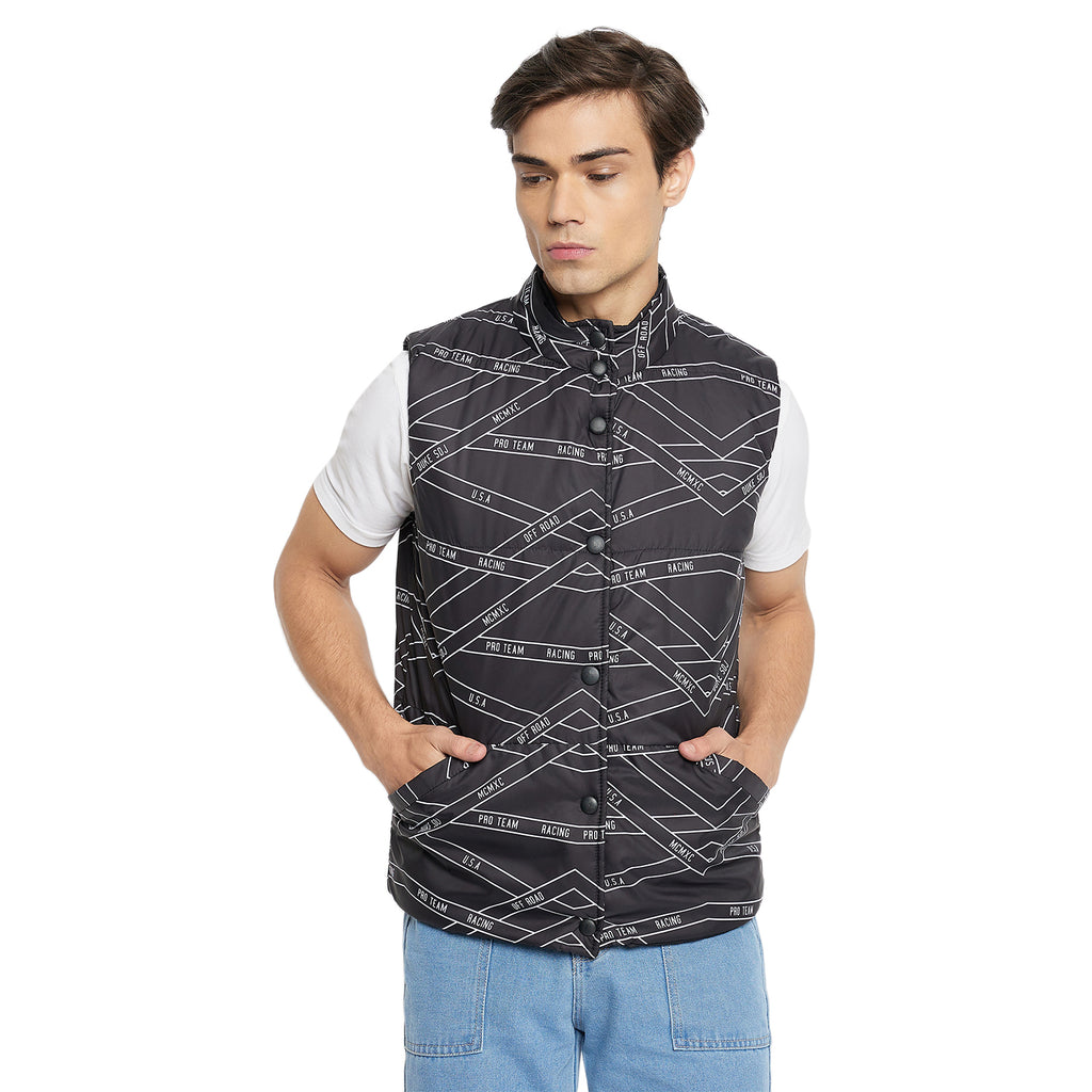 Duke Urban Men Sleeveless Reversible Jacket (SDZ3057)