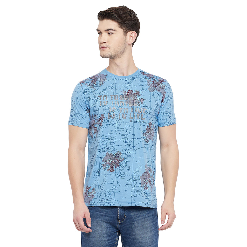 Duke Urban Men Half Sleeve Cotton T-shirt (LQ4479)