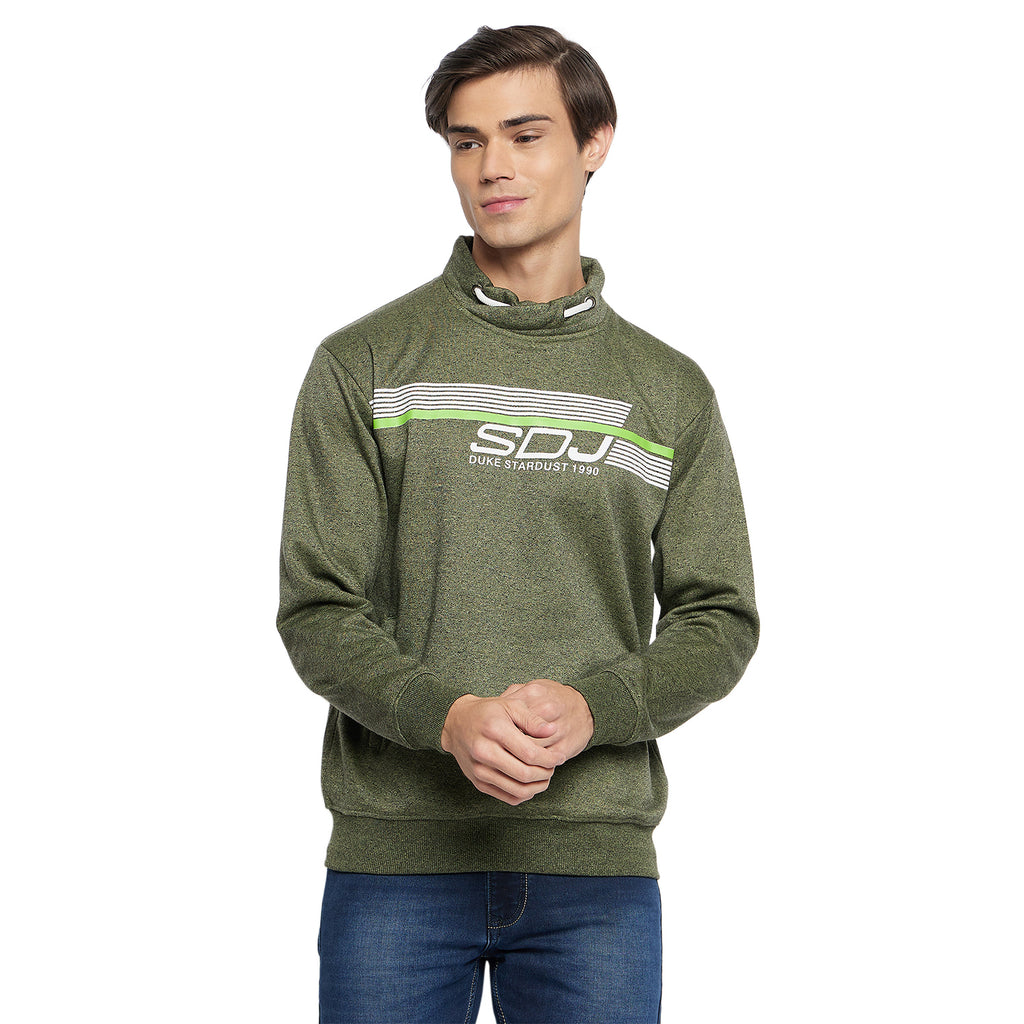 Duke Urban Men Cowl Neck Sweatshirt (LF3813)