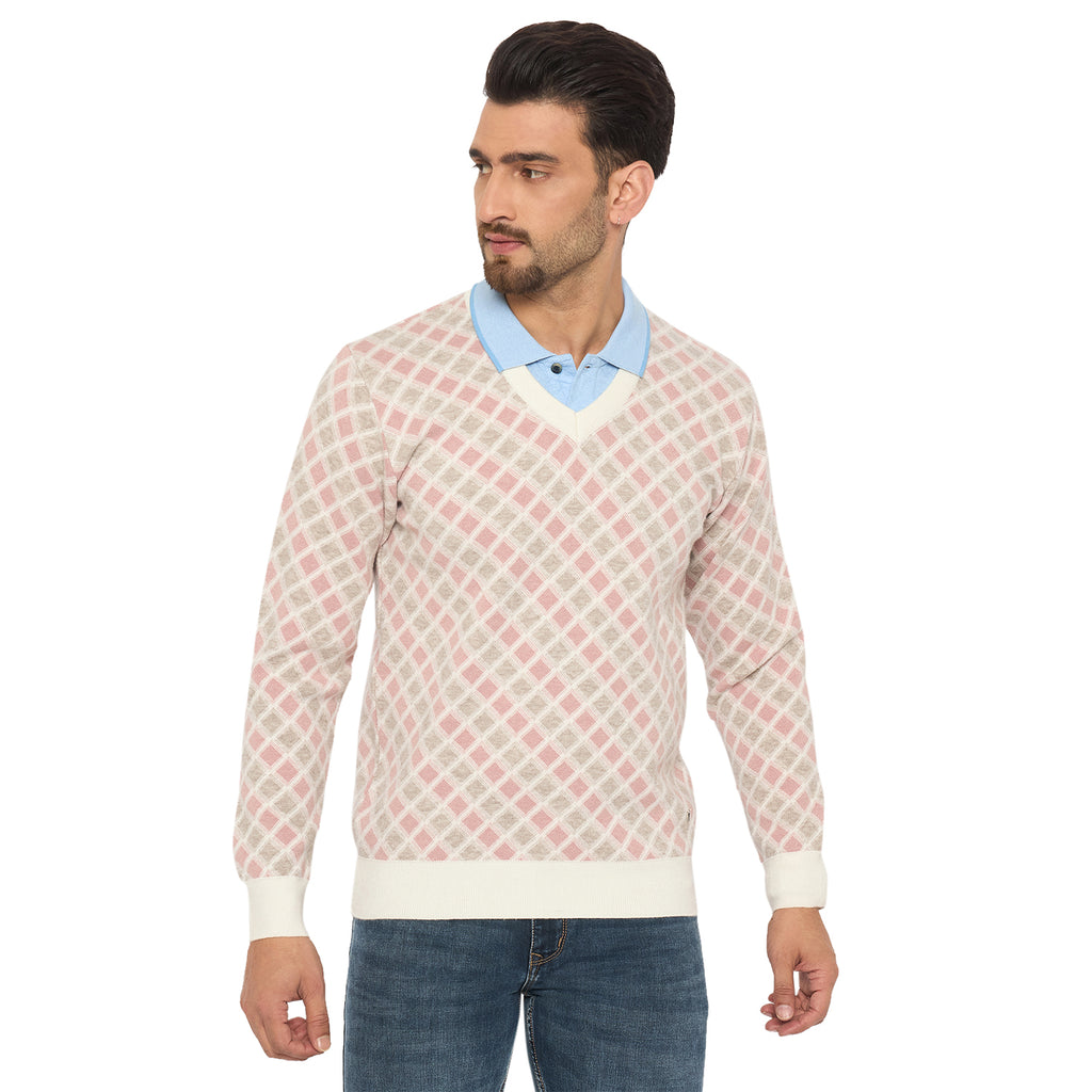 Duke Urban Men Full Sleeve V Neck Sweater (SDS2269)