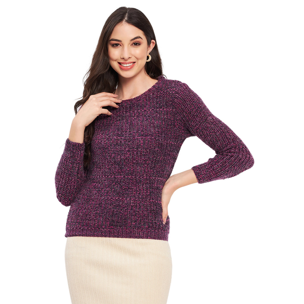 Duke Urban Women Full Sleeve Woven Sweater (LQS9778)