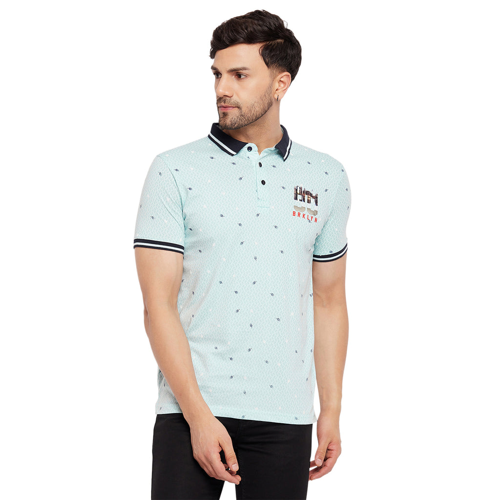 Duke Urban Men Half Sleeve Polo Neck Cotton T-shirt (LF5871)