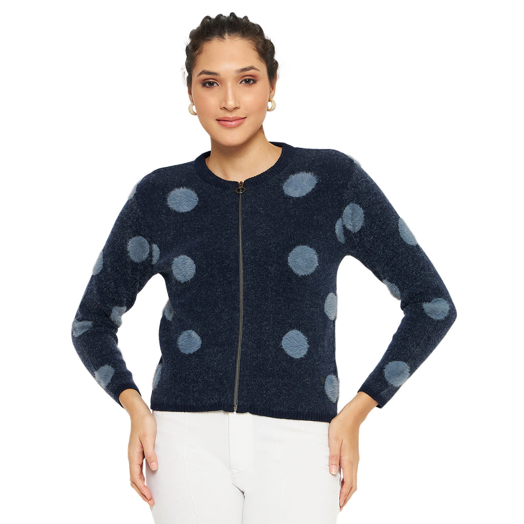 Duke Urban Women Full Sleeve Zipper Cardigan (SDS1005R)