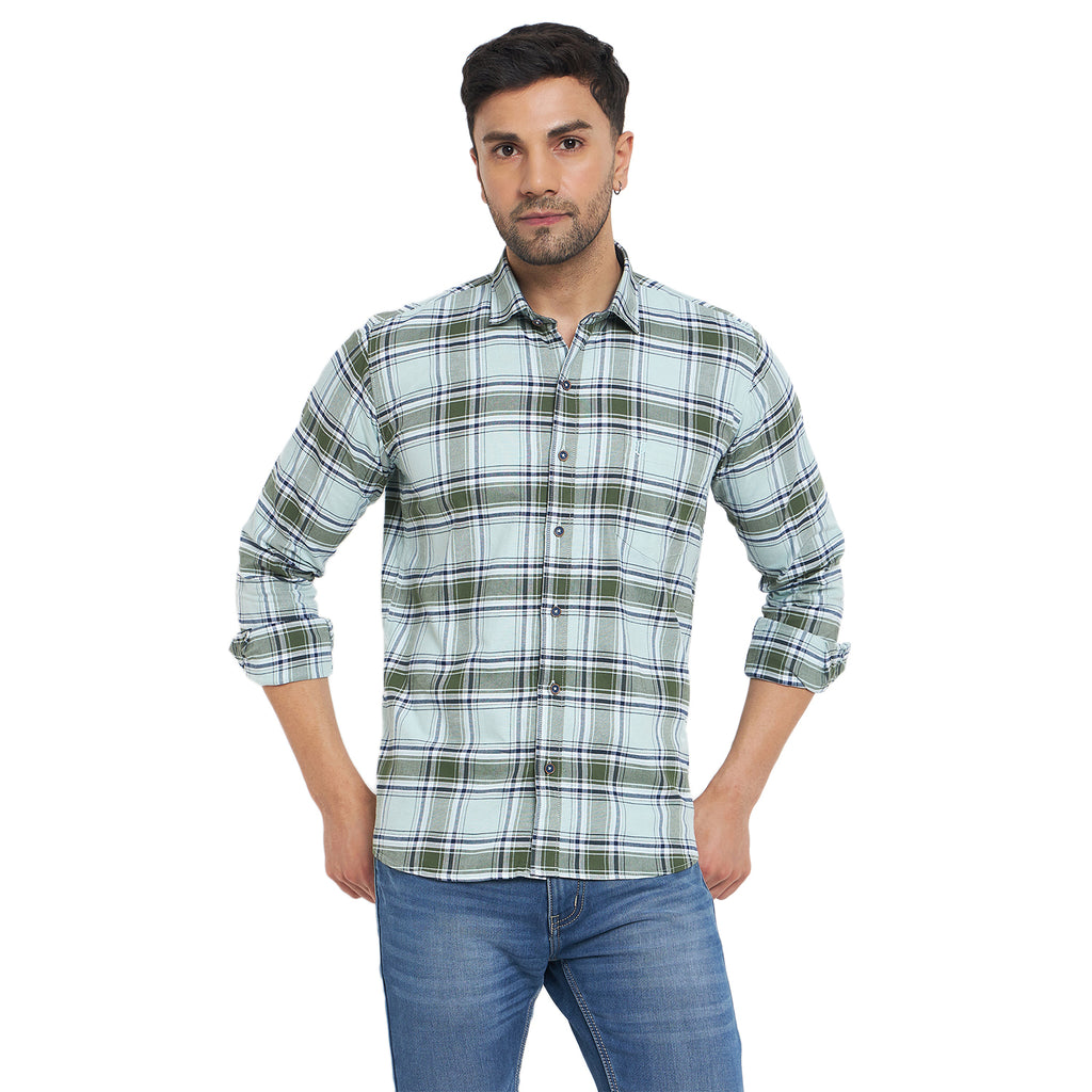 Duke Urban Men Full Sleeve Checkered Cotton Shirt (SDO8CKJ)