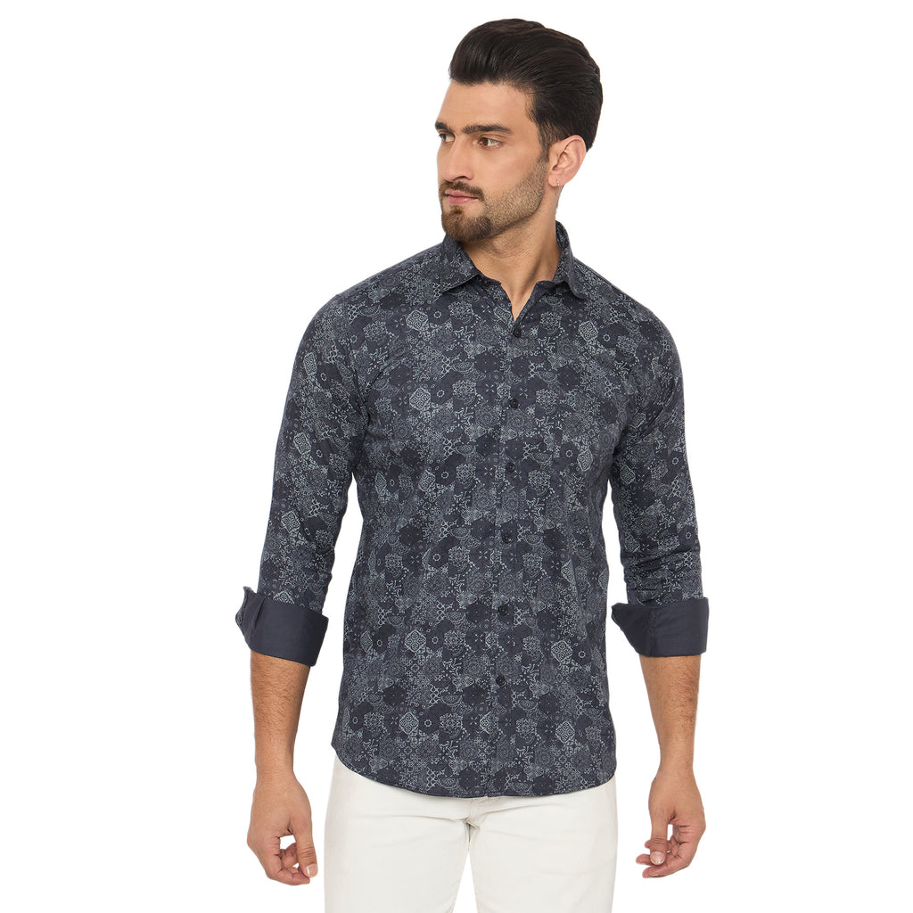 Duke Urban Men Full Sleeve Cotton Shirt (SDO8PRAV)