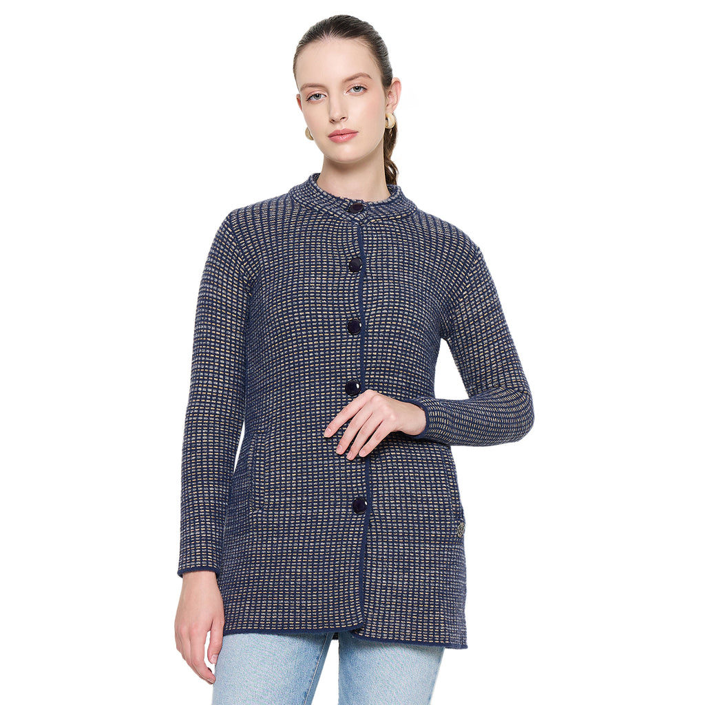 Duke Urban Women Full Sleeve Long Coat Cardigan (SDS1352)