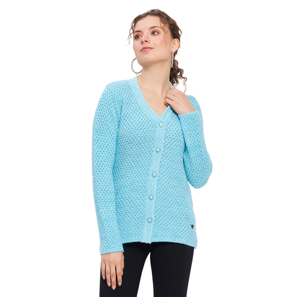 Duke Urban Women Full Sleeve Self Design Cardigan (SDS1135)