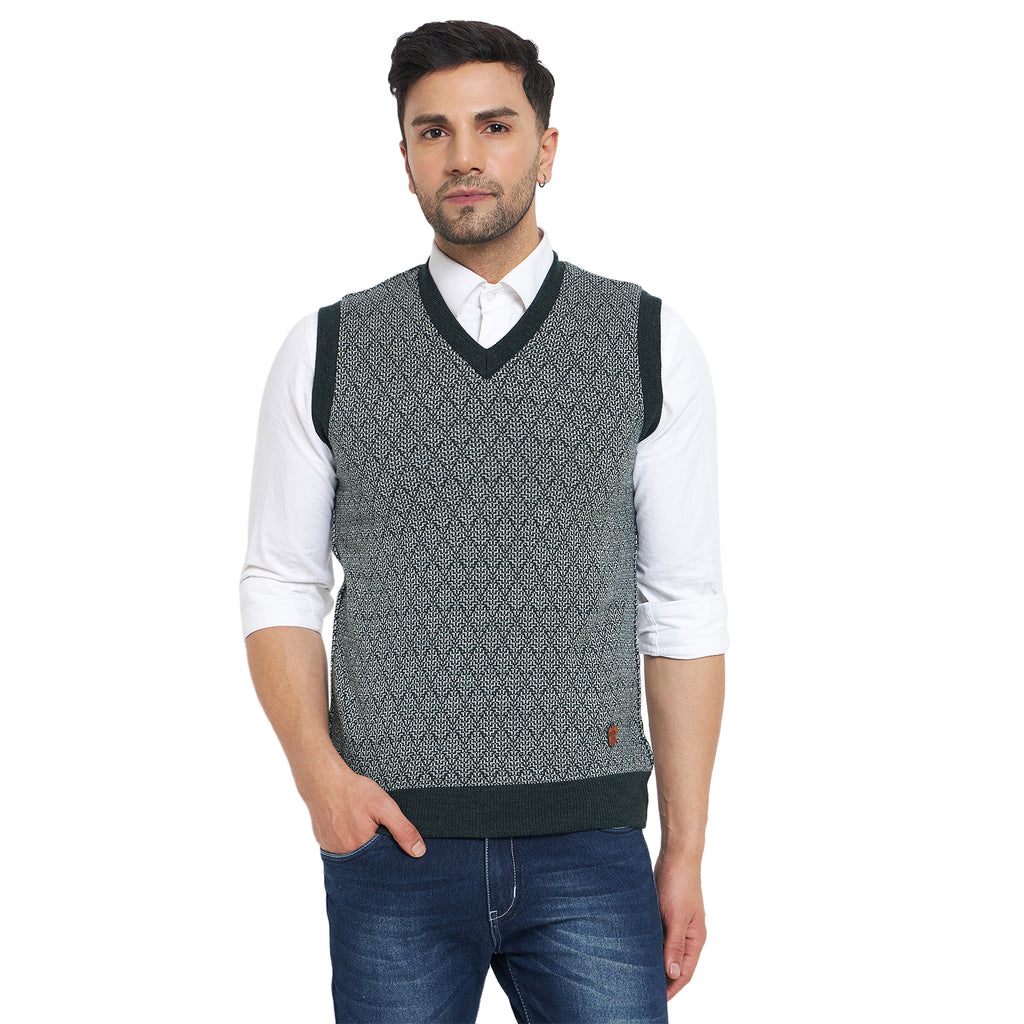 Duke Urban Men Sleeveless V Neck Reversible Sweater (SDS2174)