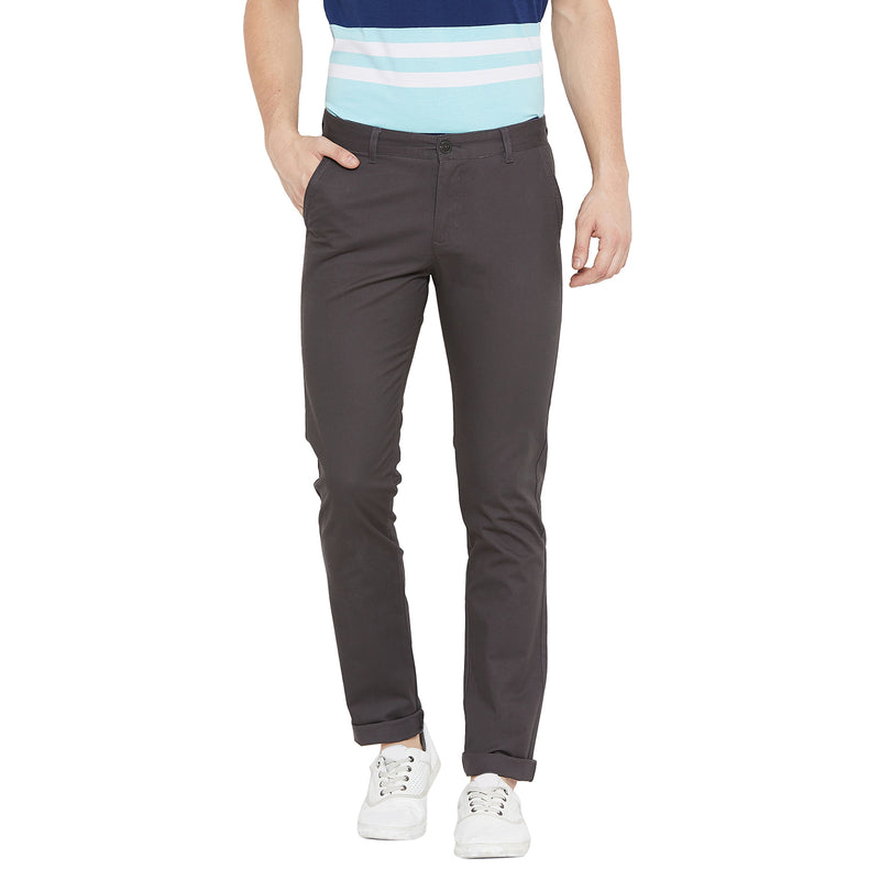 Duke Urban Men Solid Cotton Trousers (SDT4158)