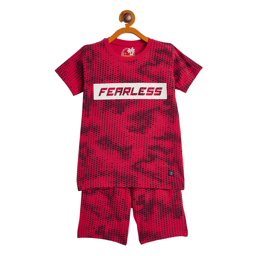 Duke Urban Boys Half Sleeve Tshirt & Bermuda Set (LF6041)