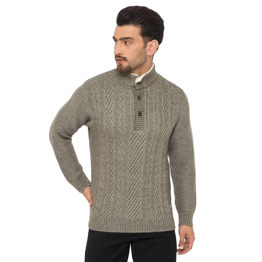 Duke Urban Men Full Sleeve Button Placket Sweater (SDS2242)