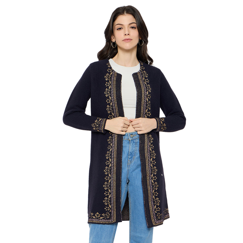 Duke Urban Women Full Sleeve Round Neck Shrug (SDS1258)