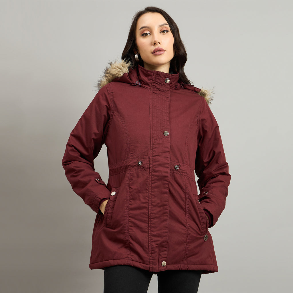 Duke Urban Women Short Style Hooded Bomber Jacket (SDZ4050R)