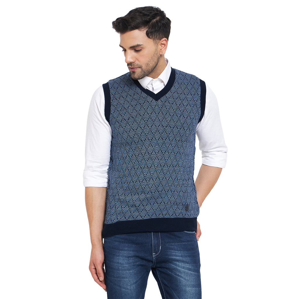 Duke Urban Men Sleeveless V Neck Reversible Sweater (SDS2174)