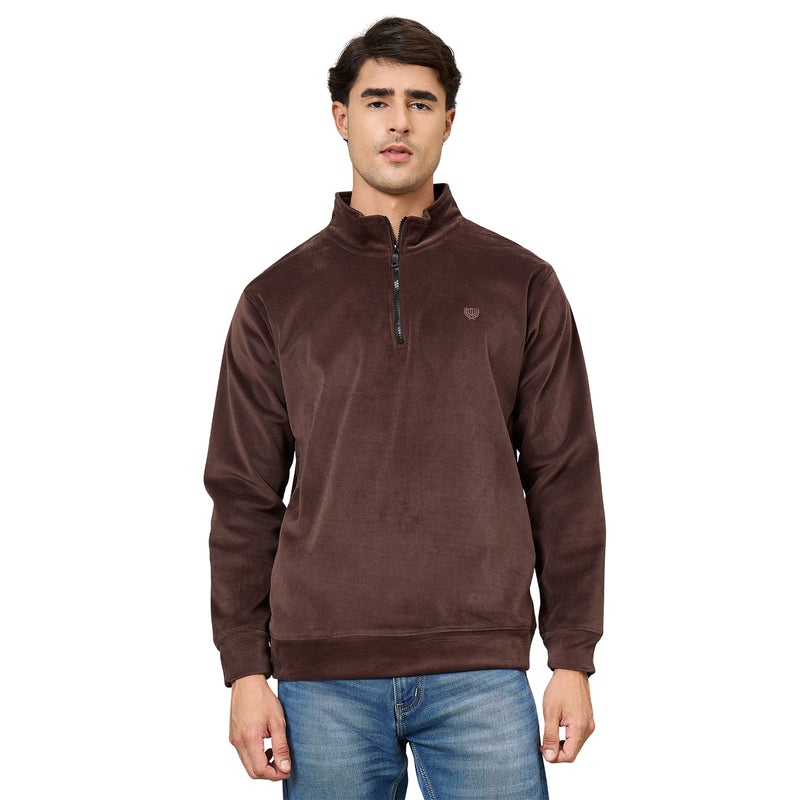 Duke Urban Men Half Zip Regular High Neck Sweater (LF6379)