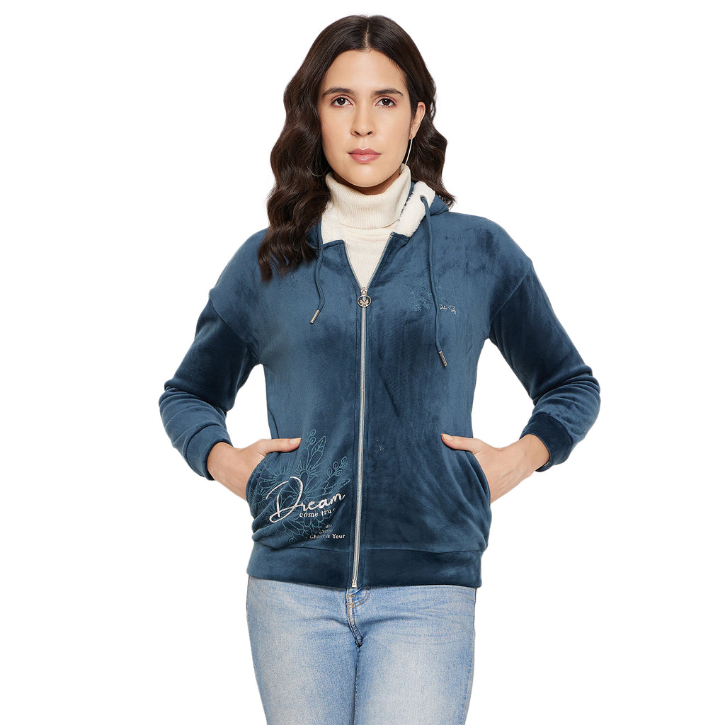 Duke Urban Women Hooded Zipper Sweatshirt (LFX944)