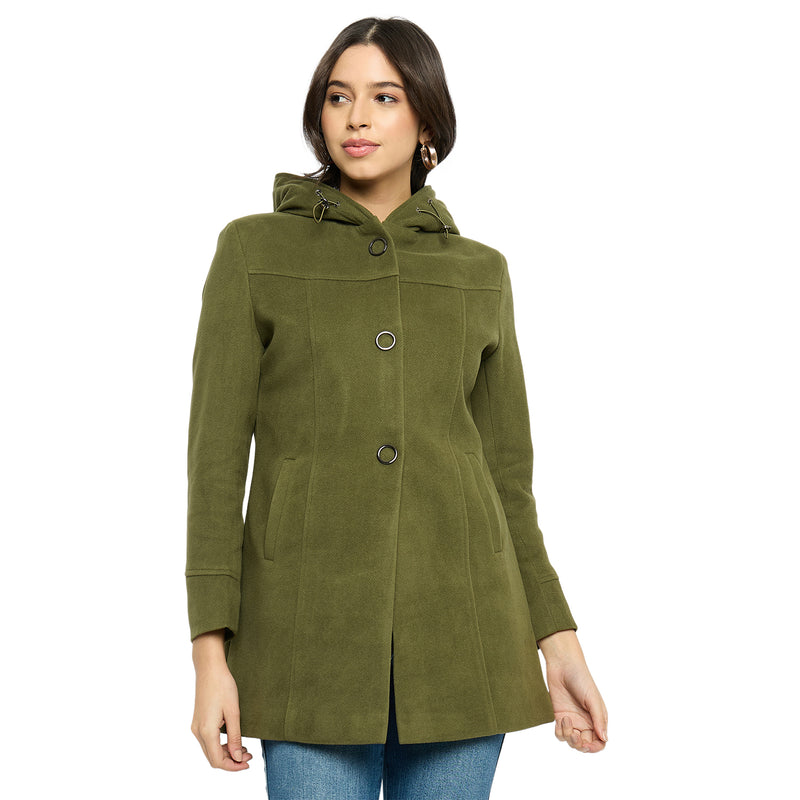 Duke Urban Women Full Sleeve Long Coat (SDZ4103)