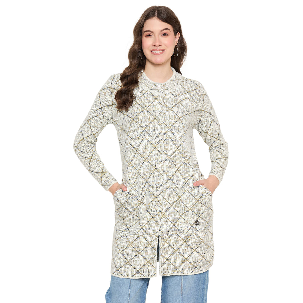 Duke Urban Women Full Sleeve Long Coat Type Sweater (SDS1317)