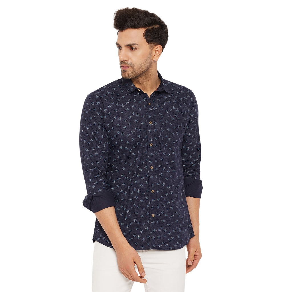Duke Urban Men Full Sleeve Cotton Shirt (SDO8PRSB)